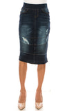 Edgy Denim Skirt