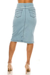 Light Denim Skirt