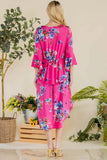 Fuchsia Floral Tunic