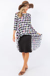 Floral Checkered Tunic