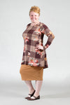 Plaid and Flowers Tunic