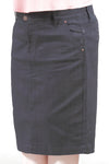 Dark Denim Midi Skirt