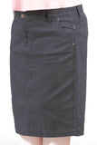 Dark Denim Midi Skirt