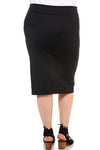 Black Midi Pencil Skirt