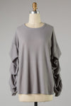 Pick-up Sleeve Waffle Top