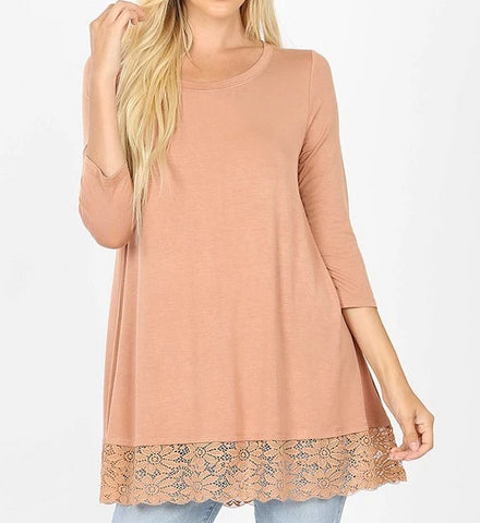 Laced Hem Top