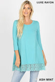 Laced Hem Top