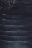 Plus - Long Denim Skirt