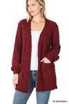 Puff Sleeve Popcorn Cardigan