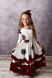 Girls' Floral Twirl Dress