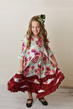 Girls' Floral Twirl Dress