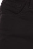 Black Casual Twill Skirt