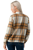 Beige Plaid Shacket