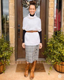 Snowy Day Poncho Sweater