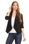 Solid blazer jacket