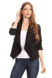 Solid blazer jacket