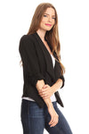Solid blazer jacket