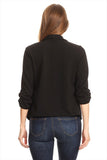 Solid blazer jacket