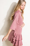 French Terry Ruffle Top
