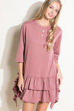 French Terry Ruffle Top