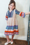 Girls Boho Midi Dress