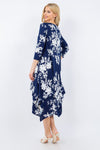 Navy Floral Dress