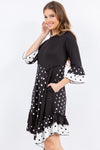 Polka Dot Ruffle Tunic