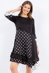 Polka Dot Ruffle Tunic