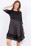 Polka Dot Ruffle Tunic