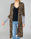 Leopard Stripes Cardigan