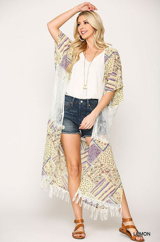 Lemon Lace Cardigan