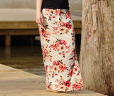 Drawstring Maxi Skirt