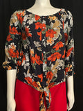 Floral Tie Top