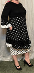 Polka Dot Ruffle Tunic