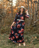 Midnight Garden Maxi Dress
