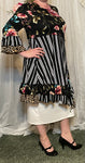 Black Stripe Floral Tunic