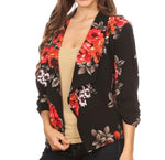 Floral blazer jacket