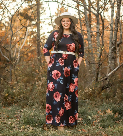 Midnight Garden Maxi Dress