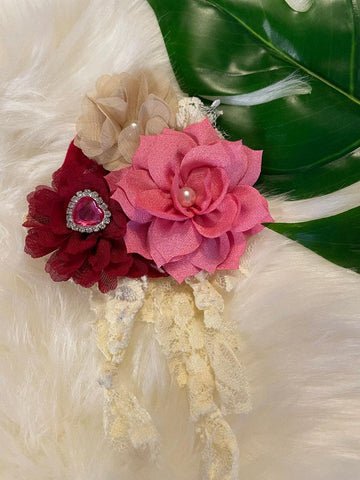 Pink Flower Pin